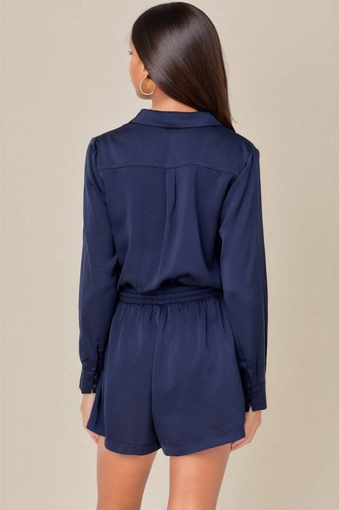 Utility Romper with Front Pockets