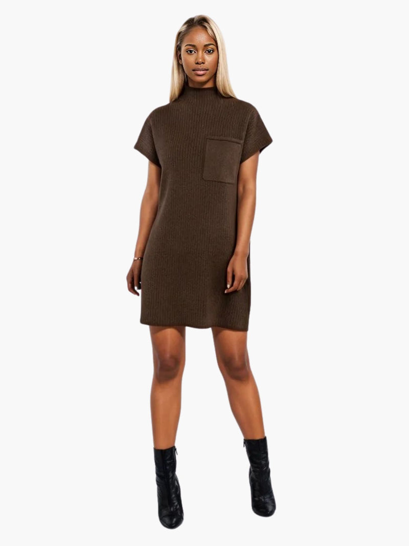 mock neck sweater dress